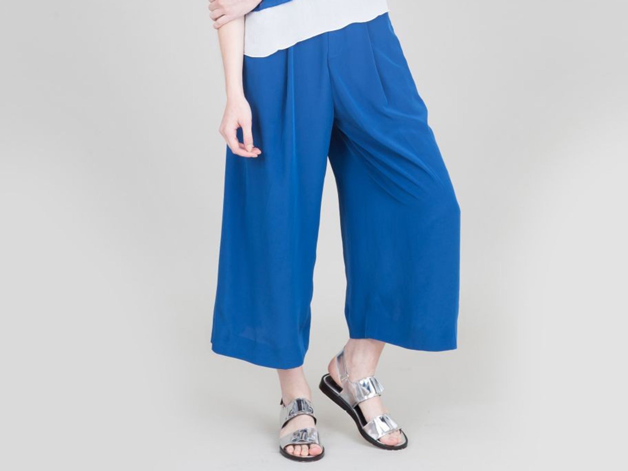 Blue culottes £225, by Folk, folkclothing.com