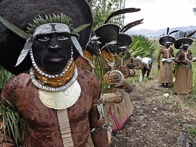 Tribal people from Enga province