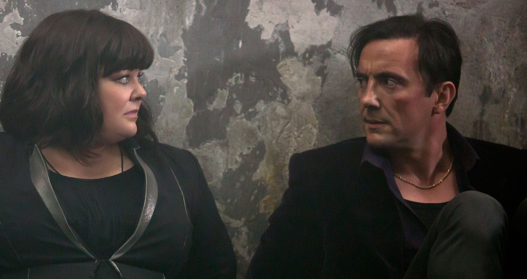 Serafinowicz with Melissa McCarthy in the James Bond spoof 'Spy'