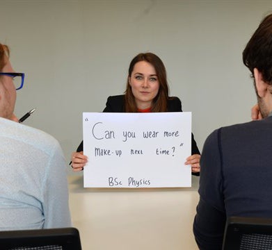 'Can you wear more make up next time?' (Photo by Thomas Mansfield solicitors)