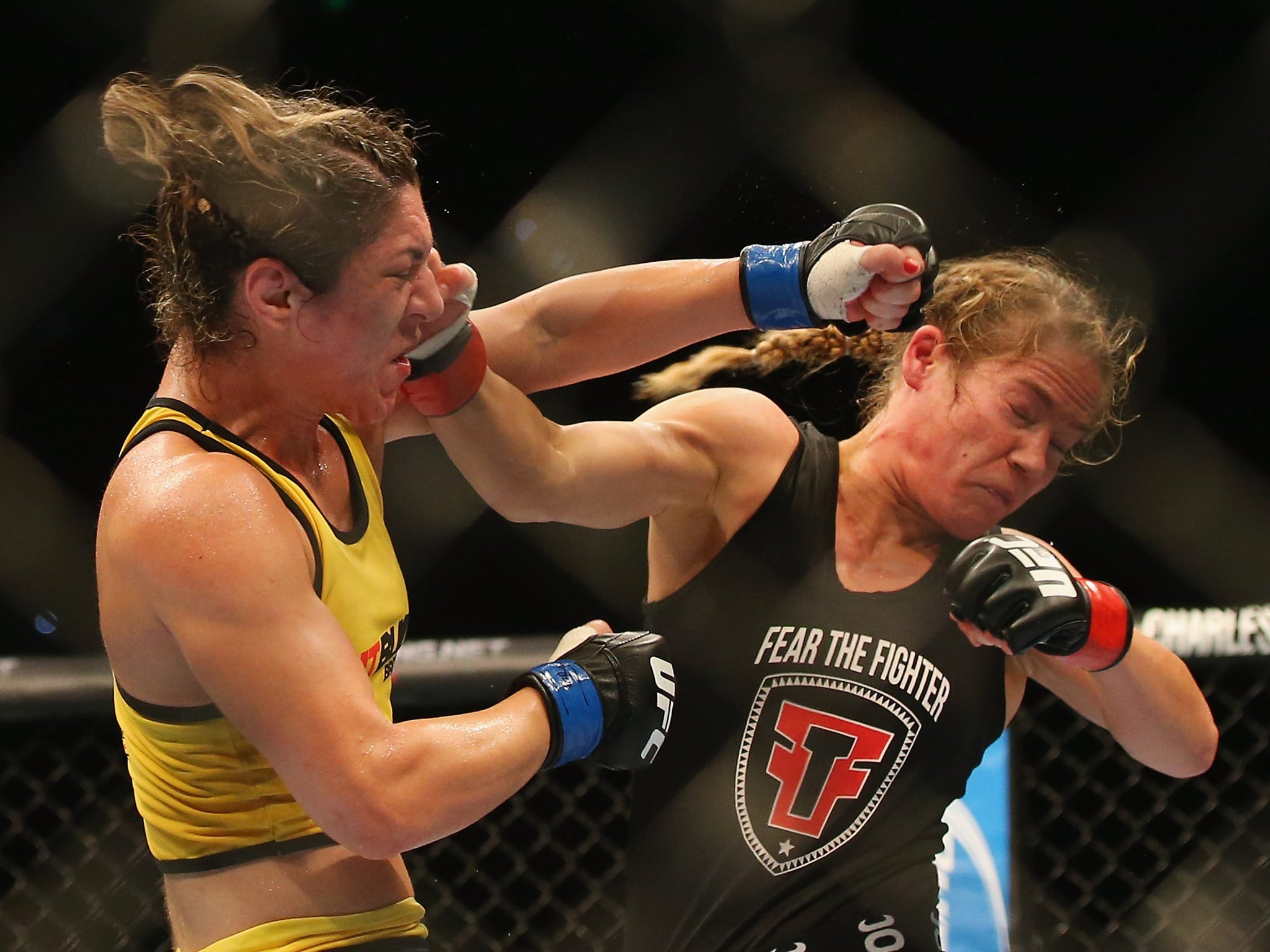 Bethe Correia (left) will fight Rousey in front of her home fans