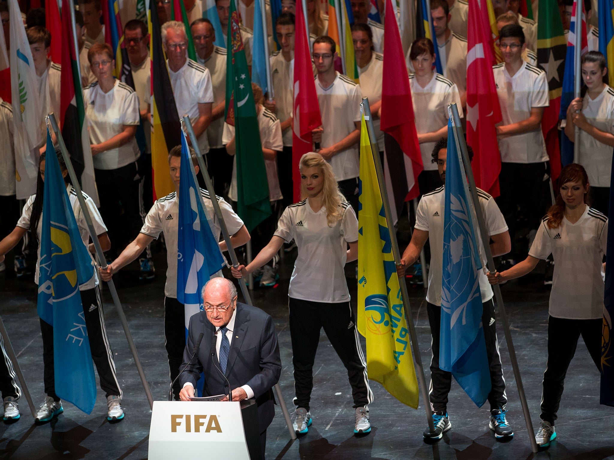 Blatter spoke about the recent arrests on corruption charges