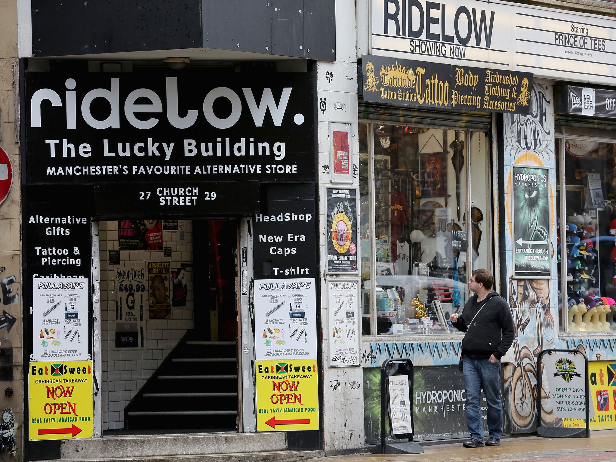 A 'headshop' in the middle of Manchester (credit: Christopher Furlong/ Getty)