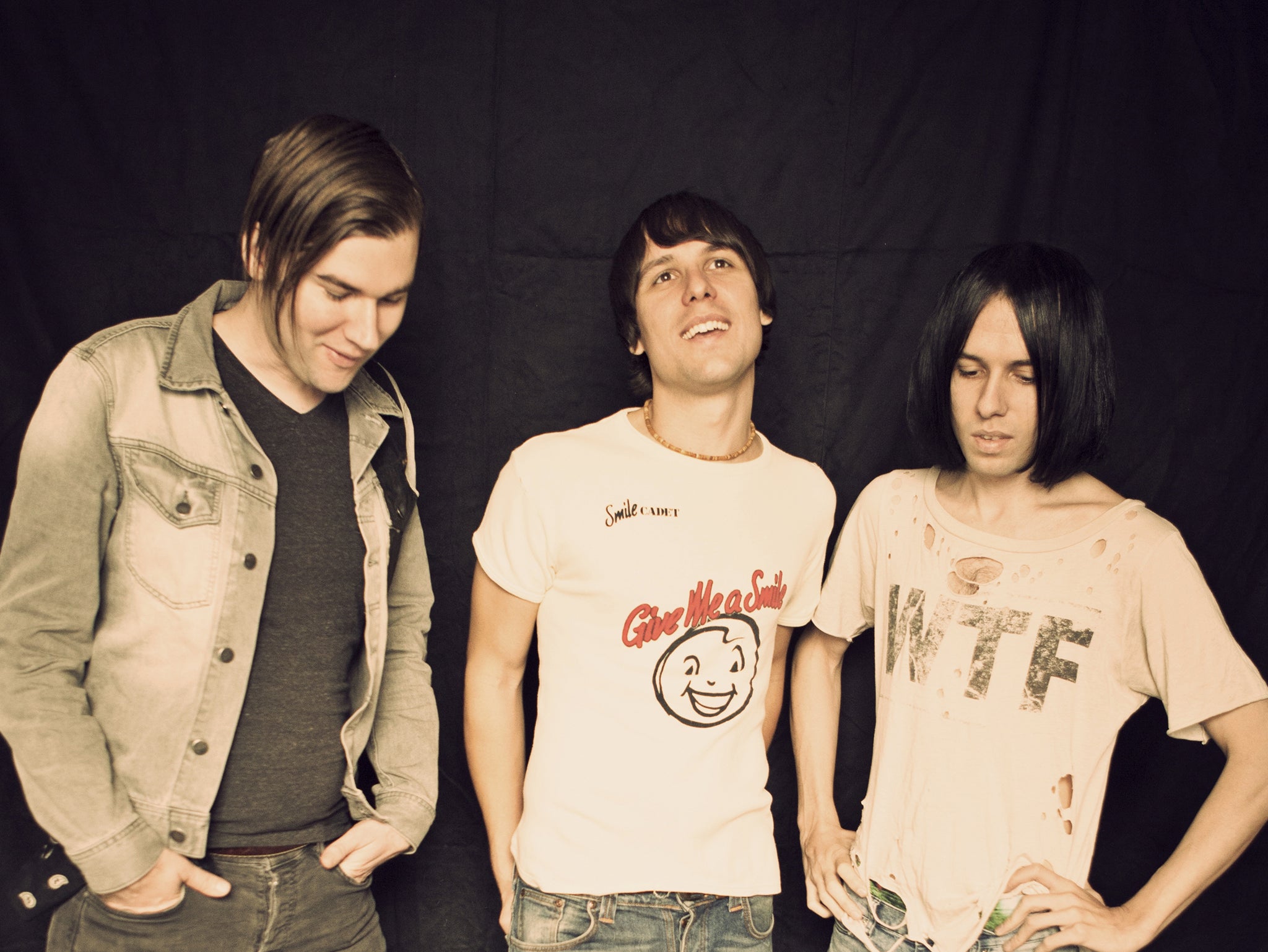 The Cribs promoting their latest album For All my Sisters