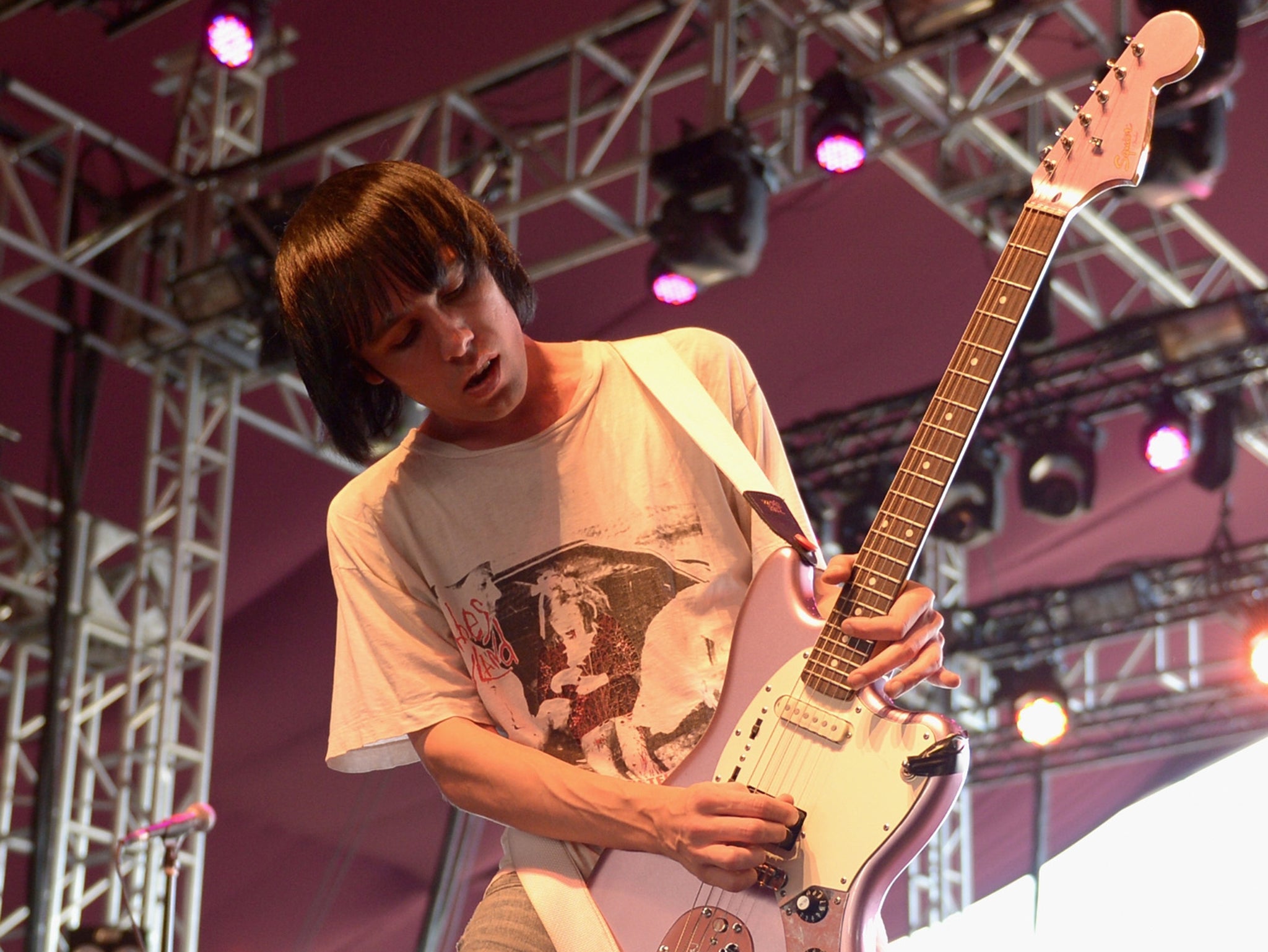 Ryan Jarman of The Cribs performs onstage during day 3 of the 2015 Coachella Valley Music &amp; Arts Festival