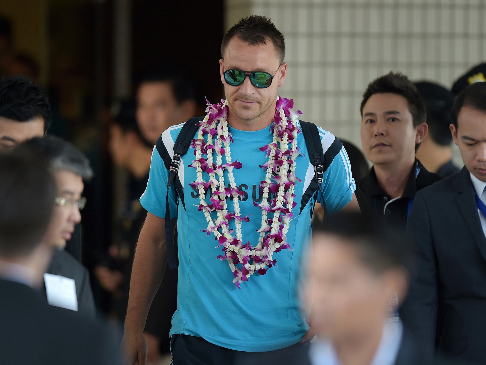 John Terry arrives in Thailand