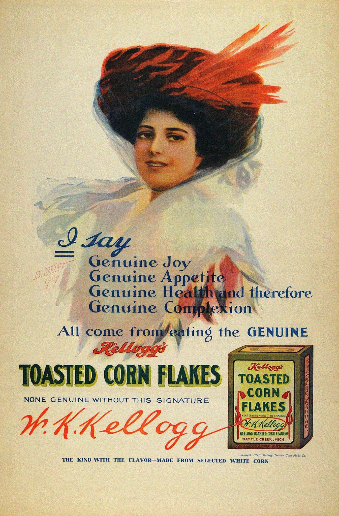 Will Kellogg formed the Battle Creek Toasted Corn Flake company, and set about launching the product