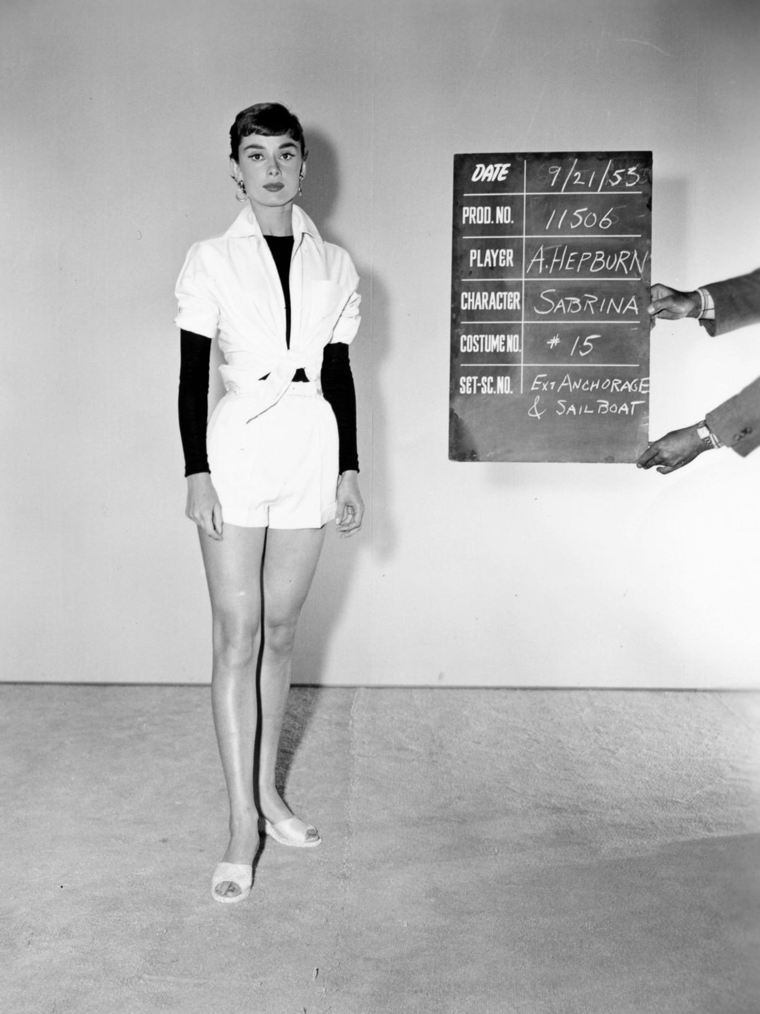 1953 Sept. 22 Sabrina wardrobe test shots