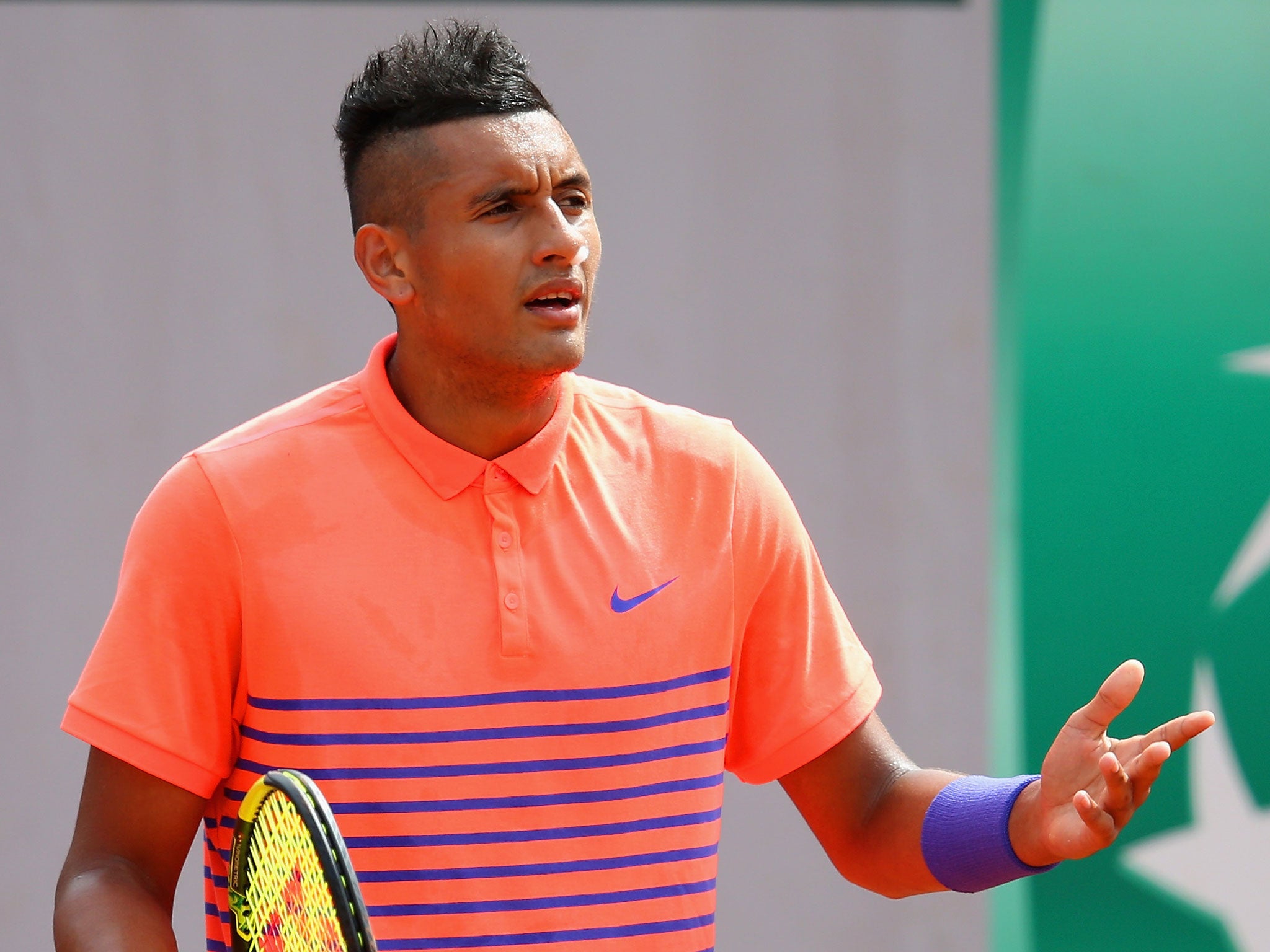 Nick Kyrgios at the French Open