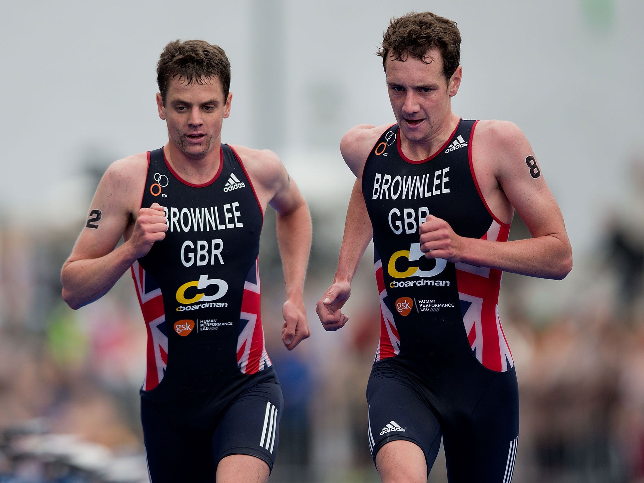 The Brownlee brothers compete in the triathlon (Getty)