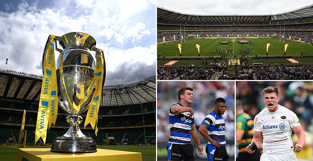 The Premiership final between Bath and Saracens