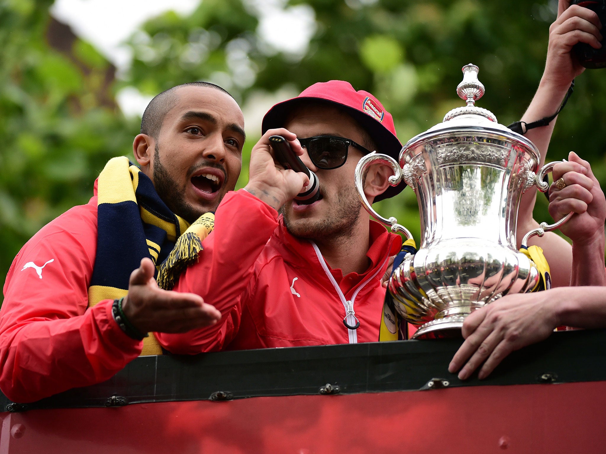 Jack Wilshere and Theo Walcott