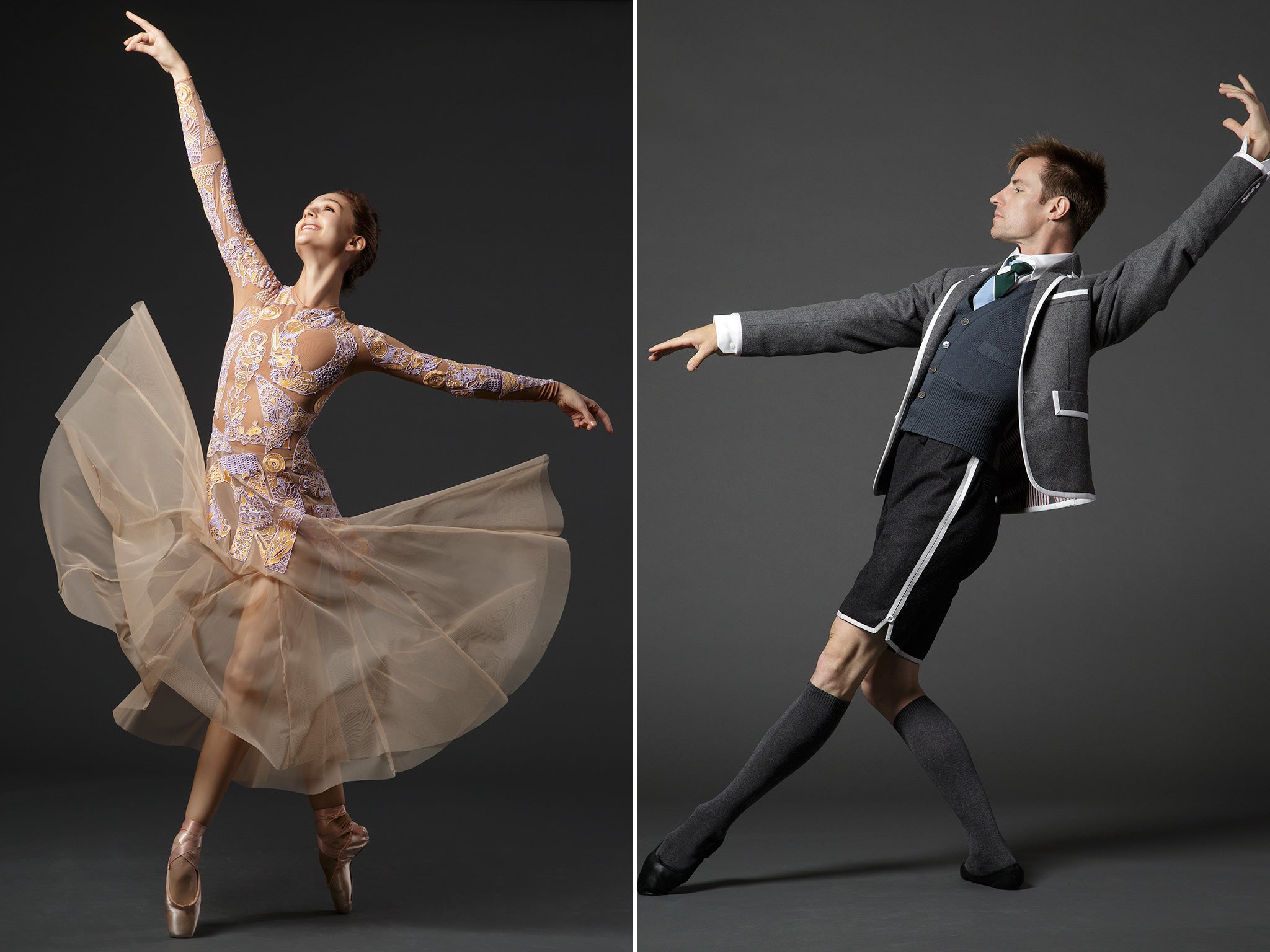 Thom Browne and Mary Katrantzou's designs for the New York City Ballet