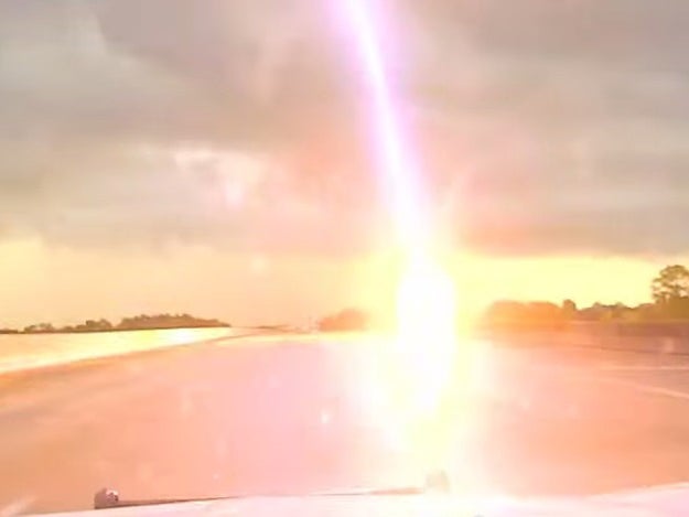 Still of lightning strike in Mississippi