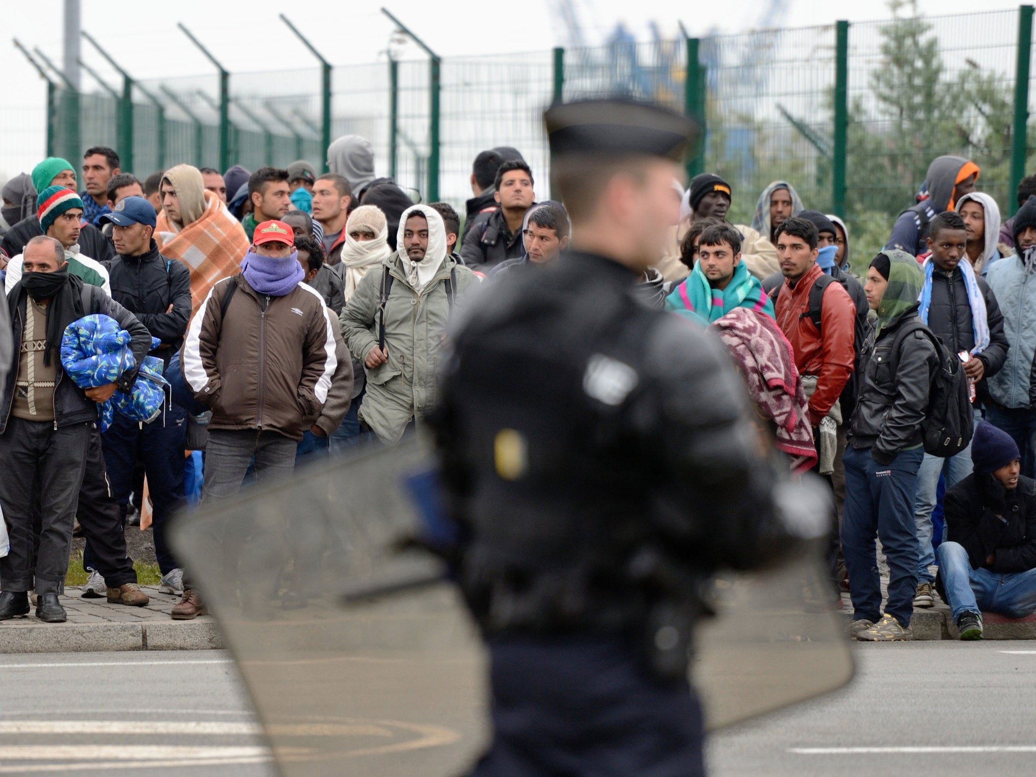 Migrants gather at Calais, many hope to make the voyage to the UK