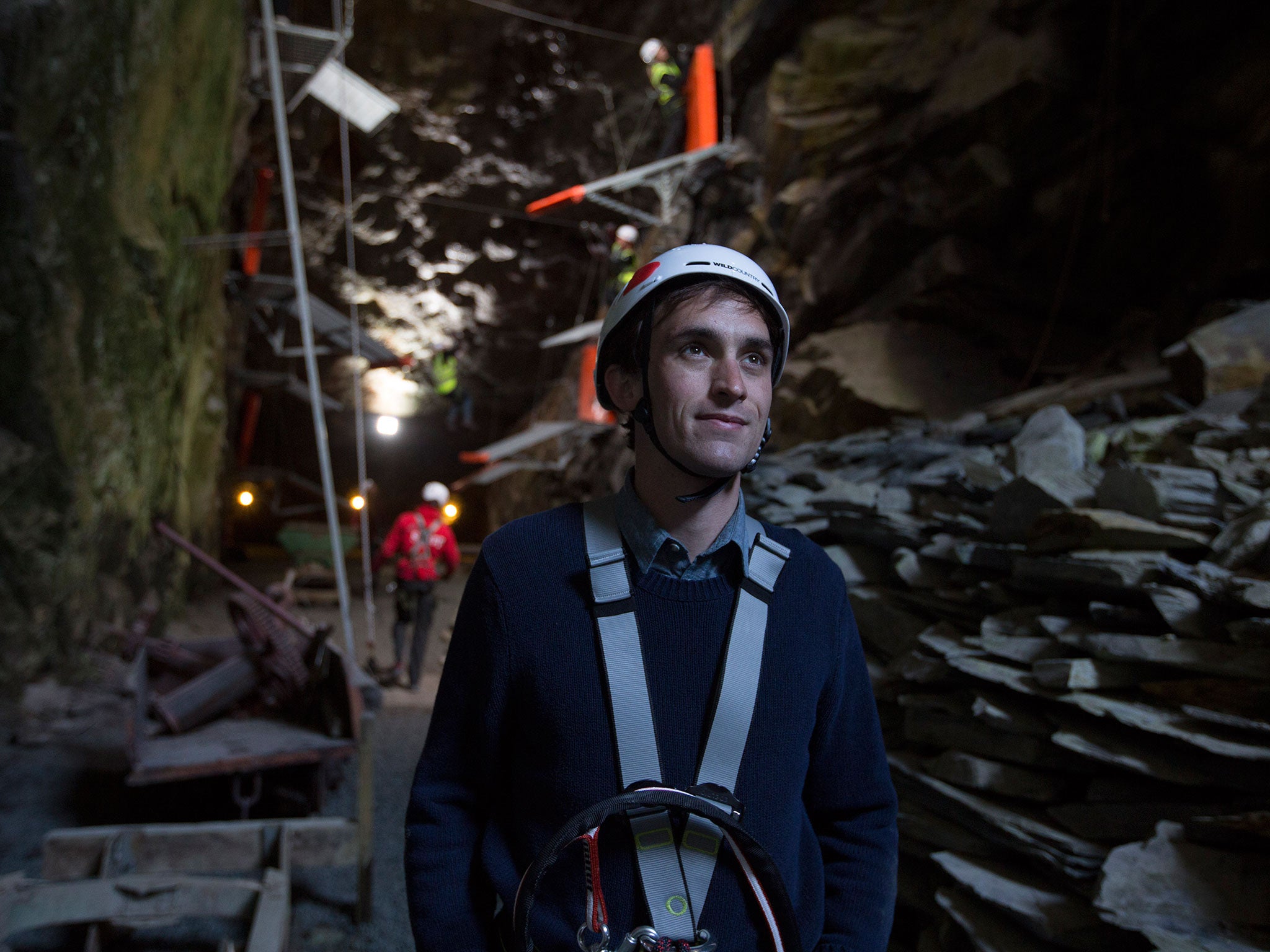 Oscar Quine at Zip World Caverns, Blaenau Ffestiniog