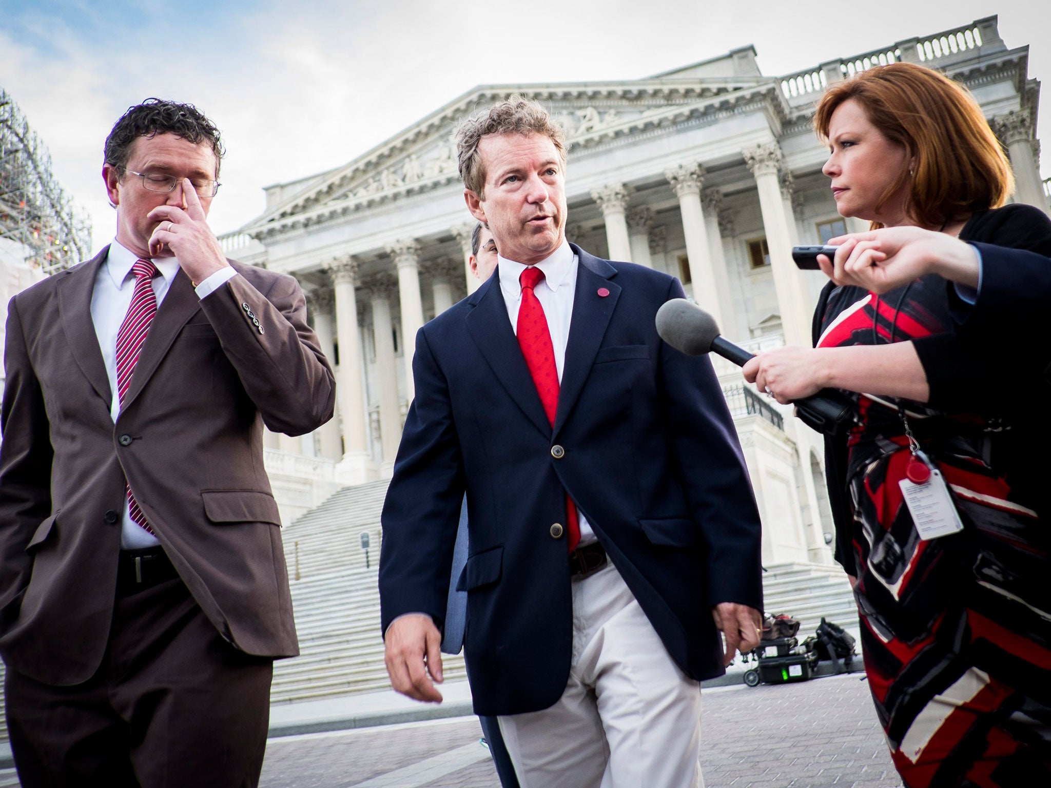 Senator Rand Paul, centre