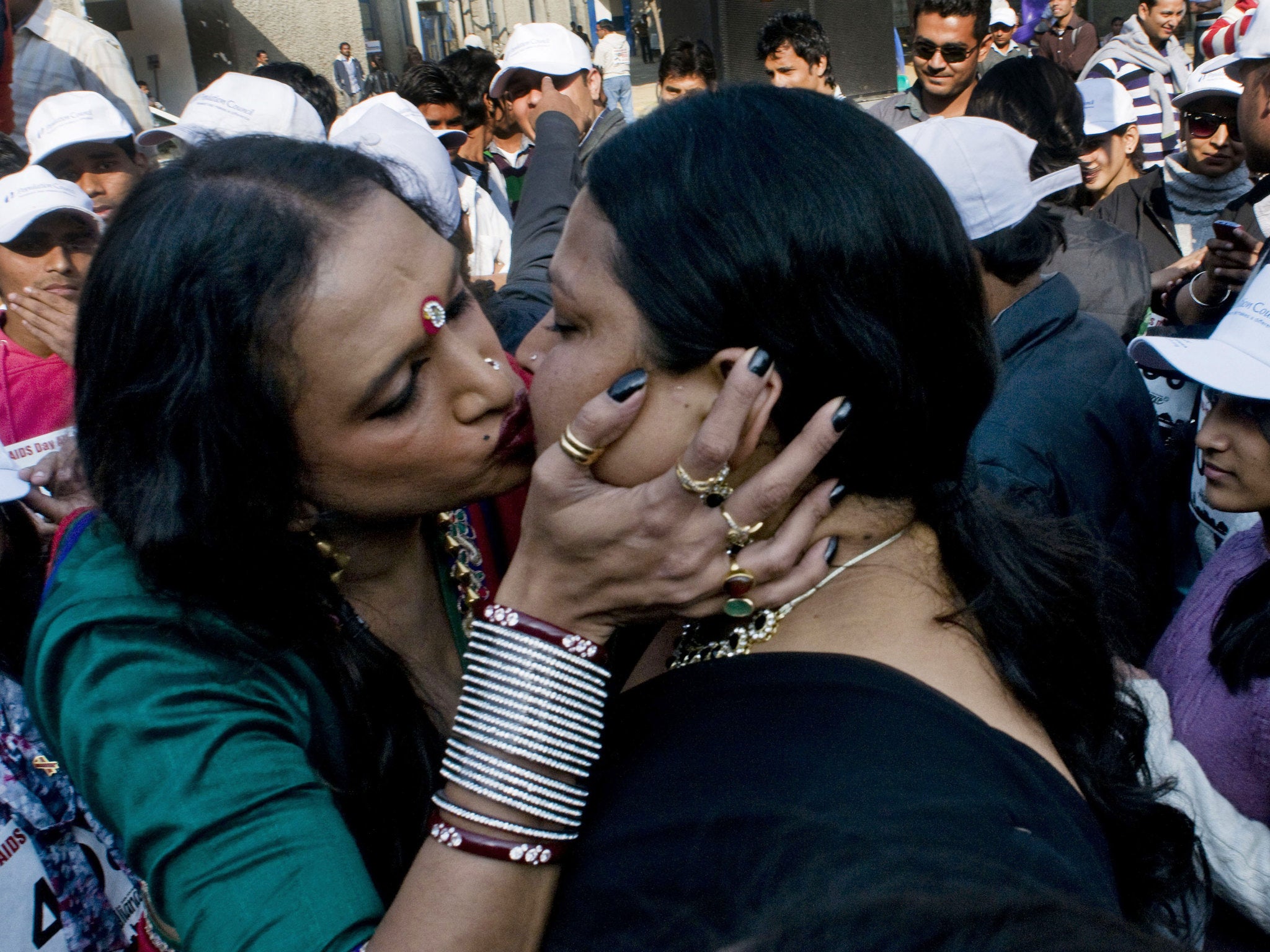 LGBT people and activists have protested against discrimination and prejudice against gay people in India