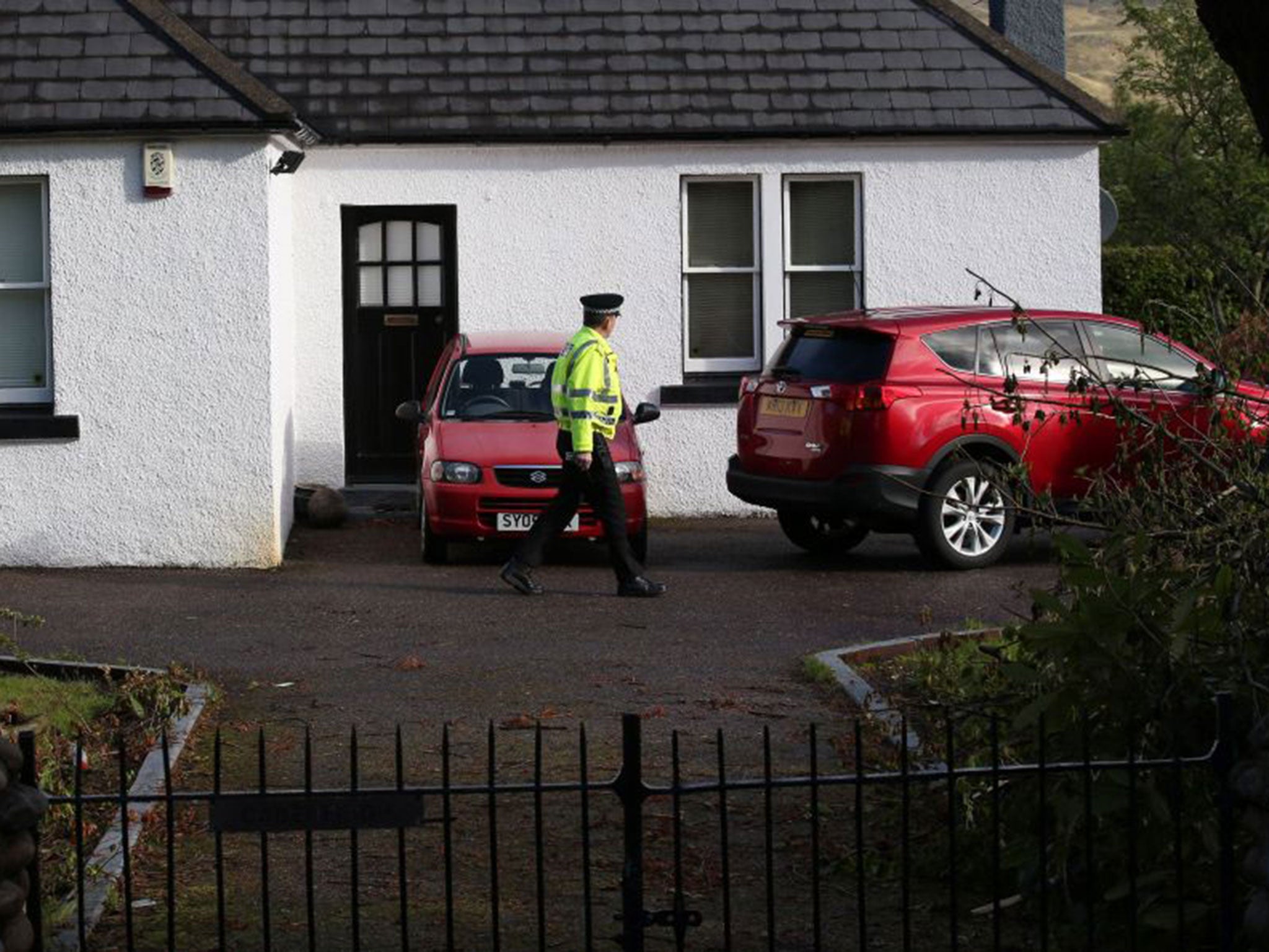 Police at Kennedy's house in Fort William