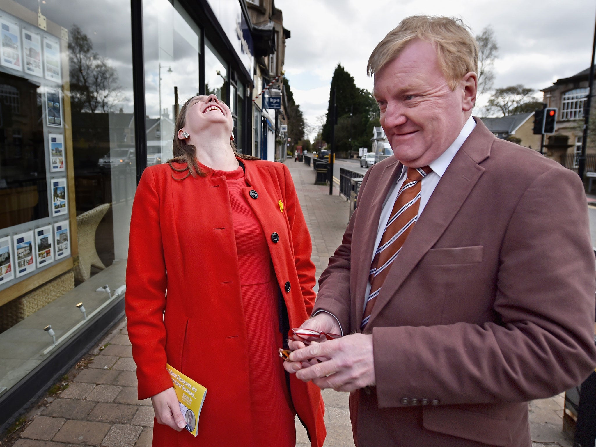 Charles Kennedy Campaigns For The Lib Dems in Bearsden