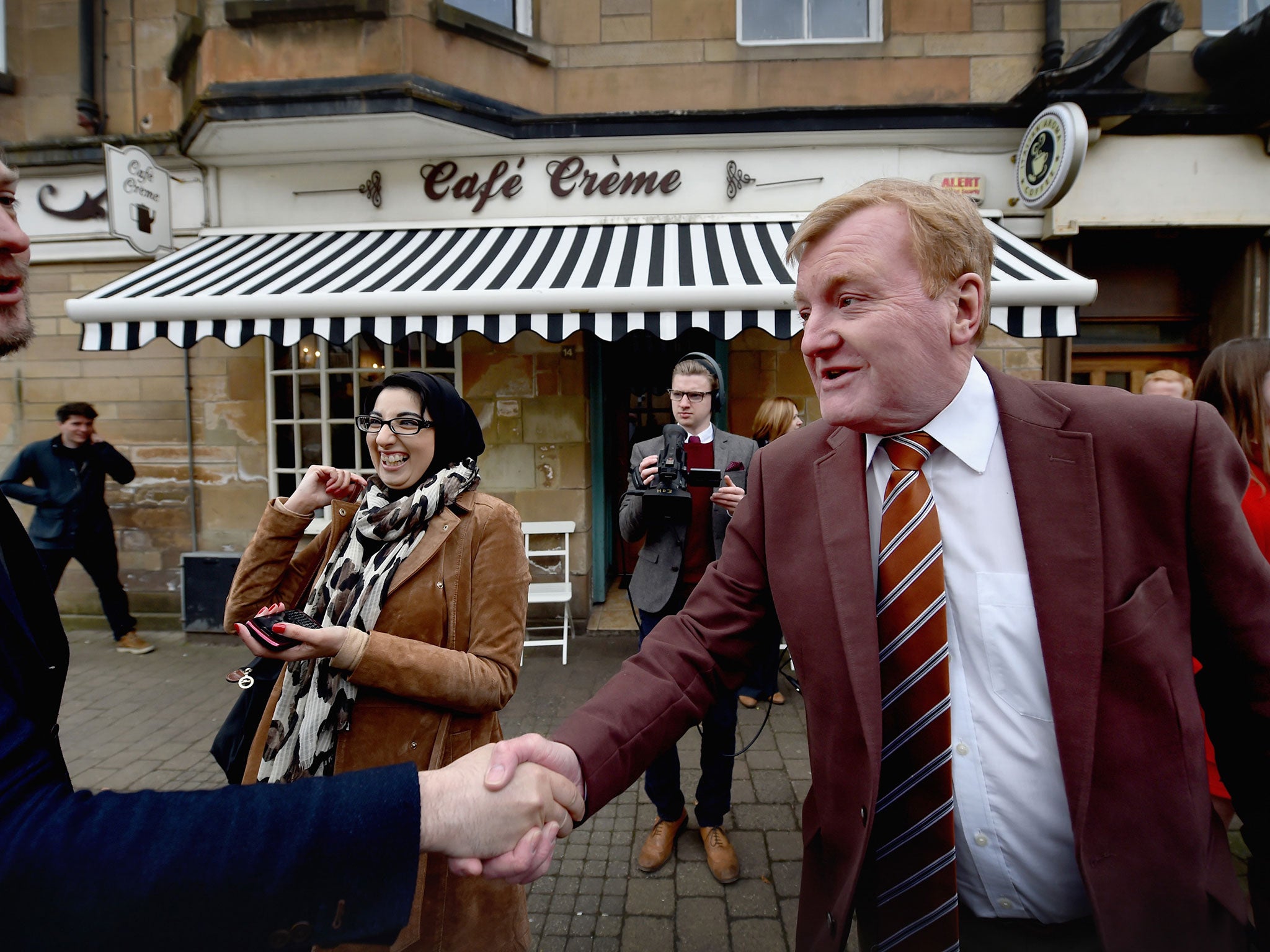 Kennedy campaign for the Lib Dems earlier this year in Bearsden