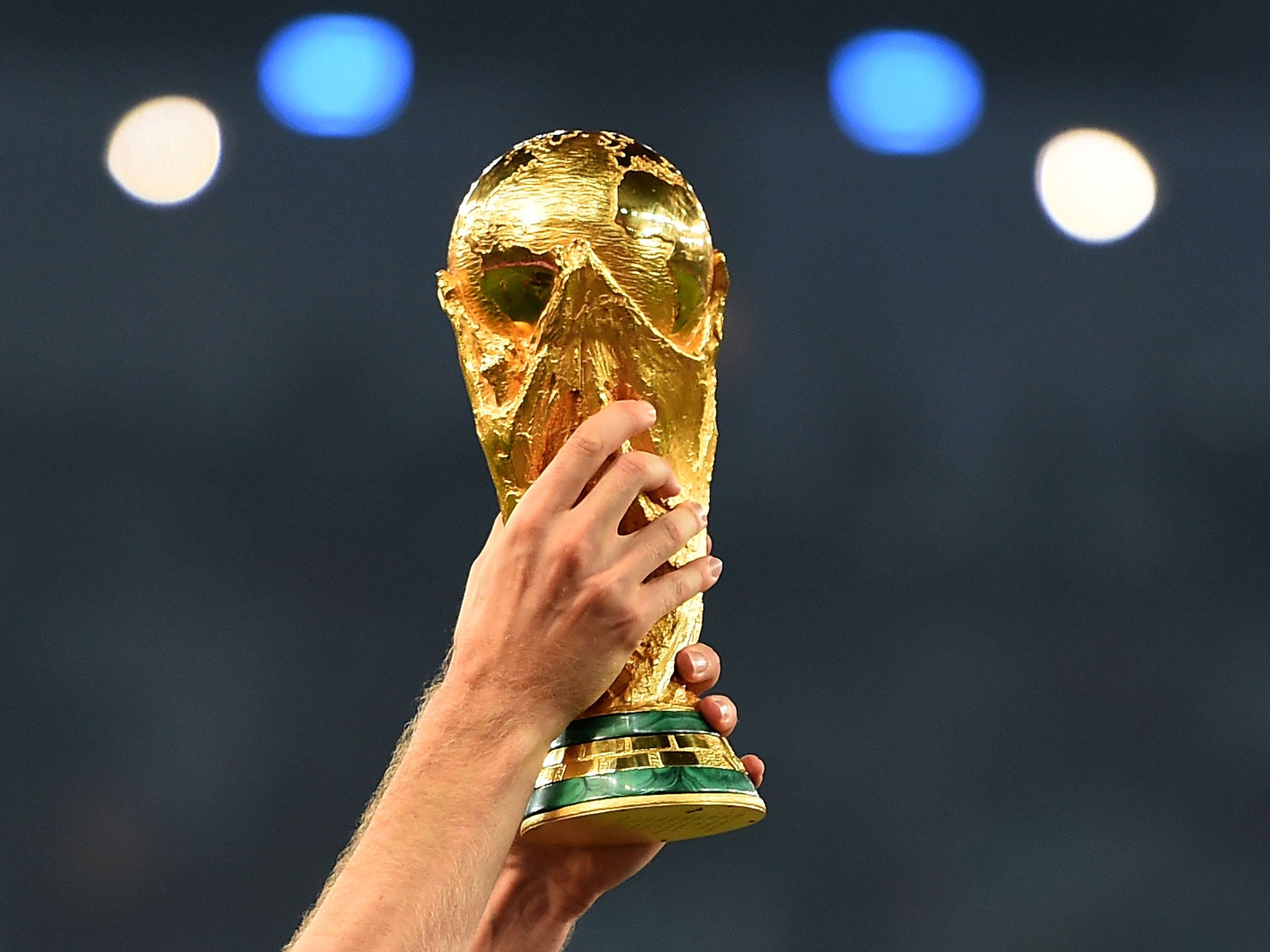 The World Cup trophy