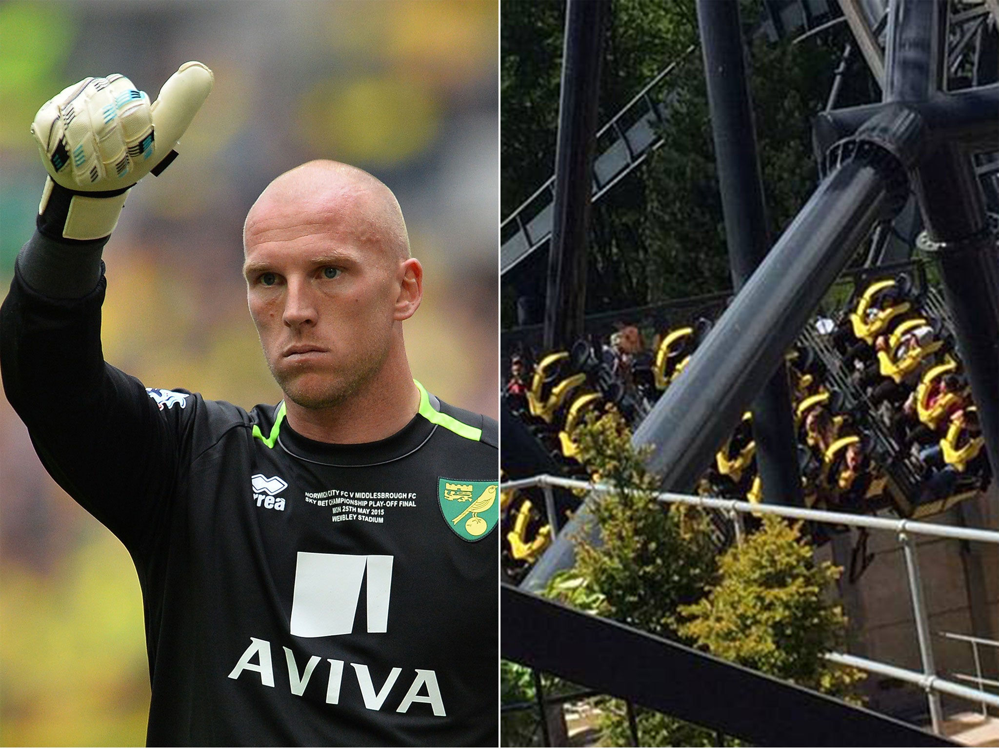 John Ruddy and the crash at Alton Towers