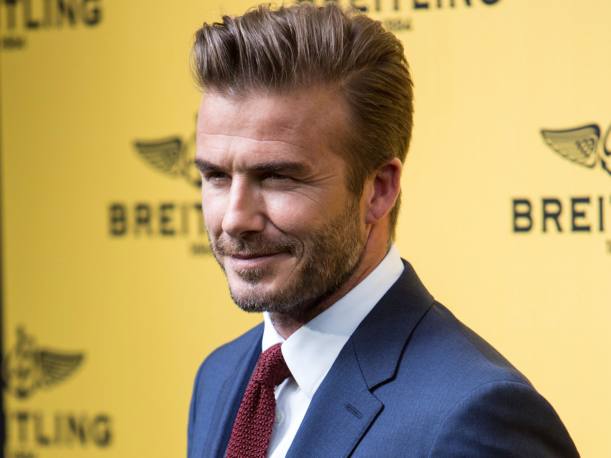 Beckham issued his first statement on the Fifa scandal (pictured 3 June in Madrid, Spain)