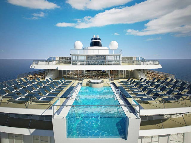 Hit the deck: take a dip in the infinity pool on 'Viking Star'