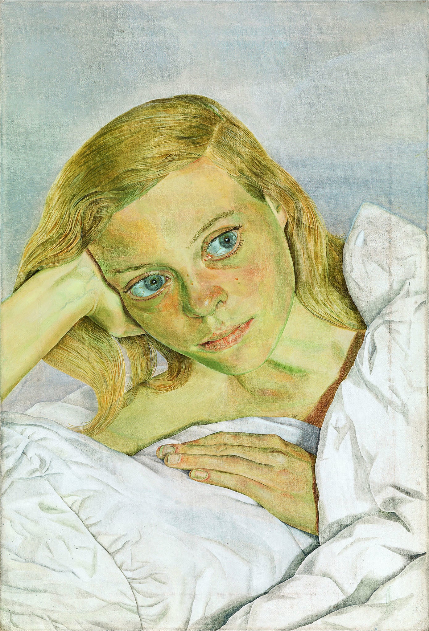 Girl in Bed by Lucian Freud