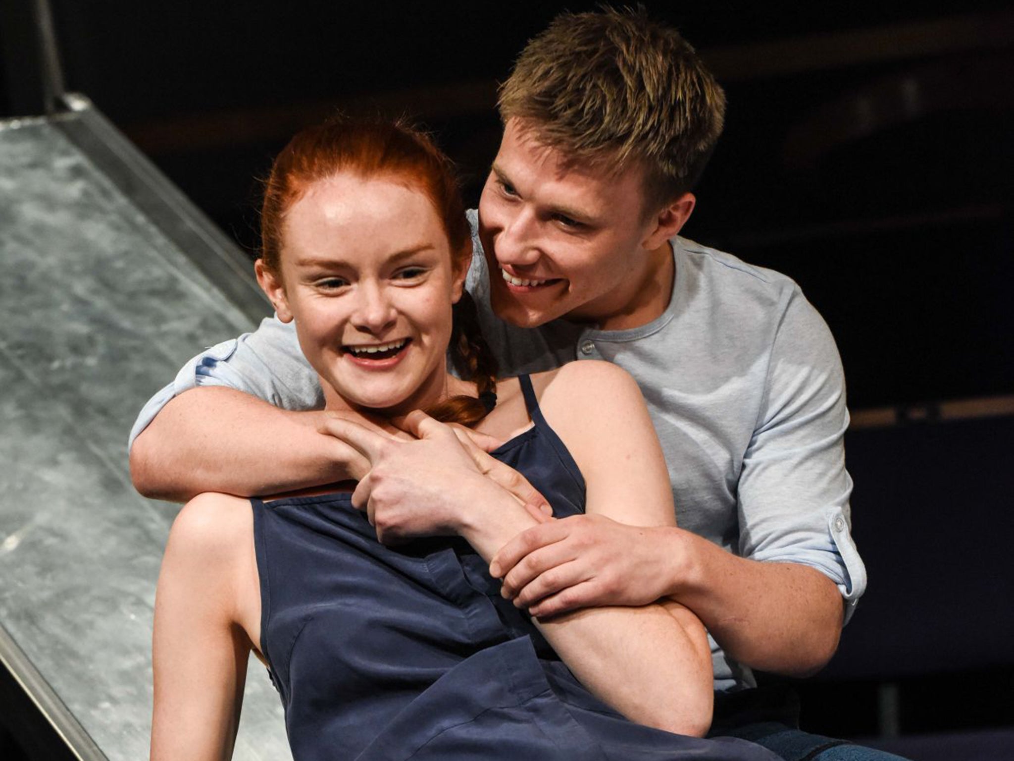 Playful: Rona Morison and Tom Gill