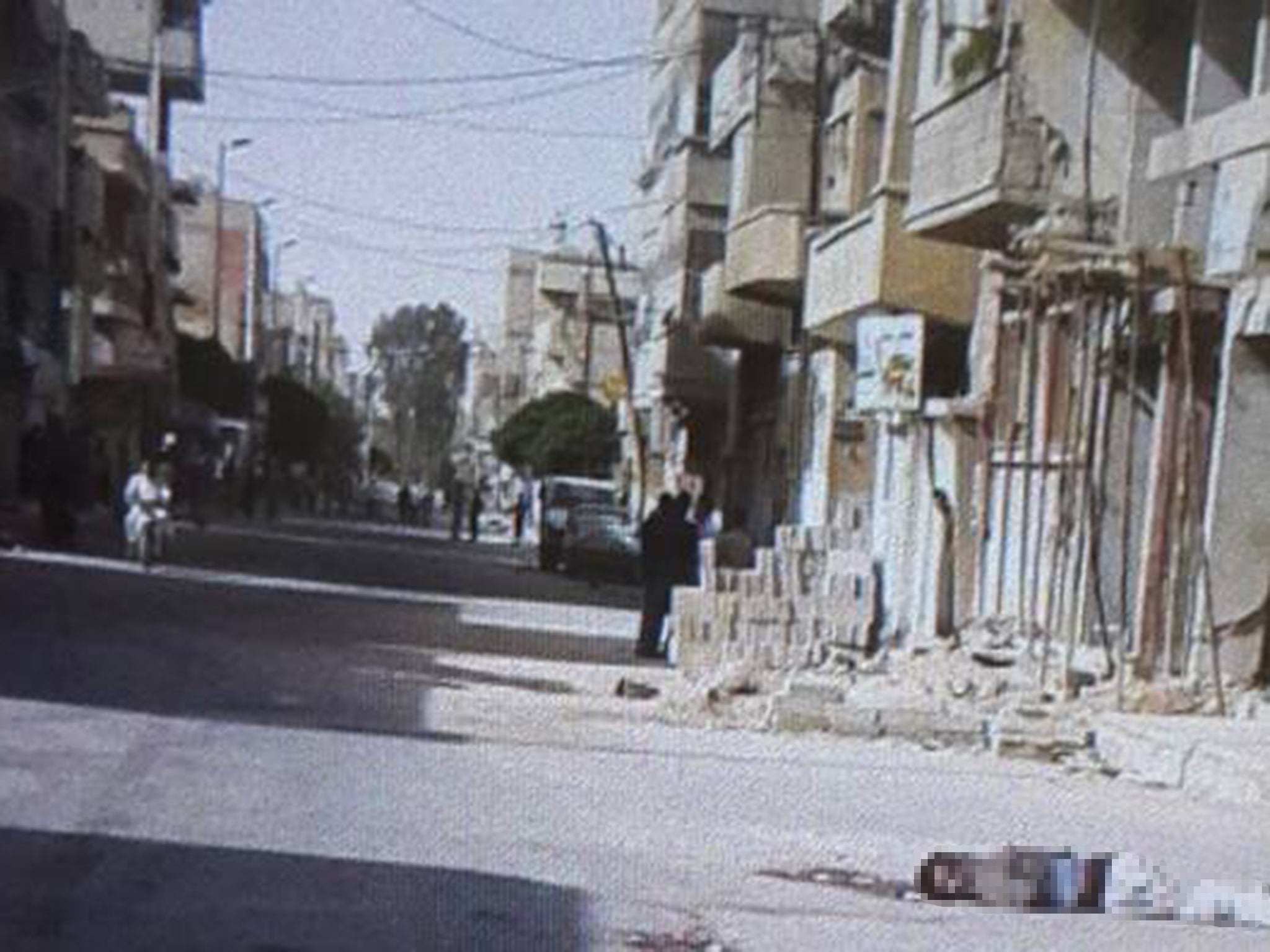 The streets of Palmyra after Isis swept through the city