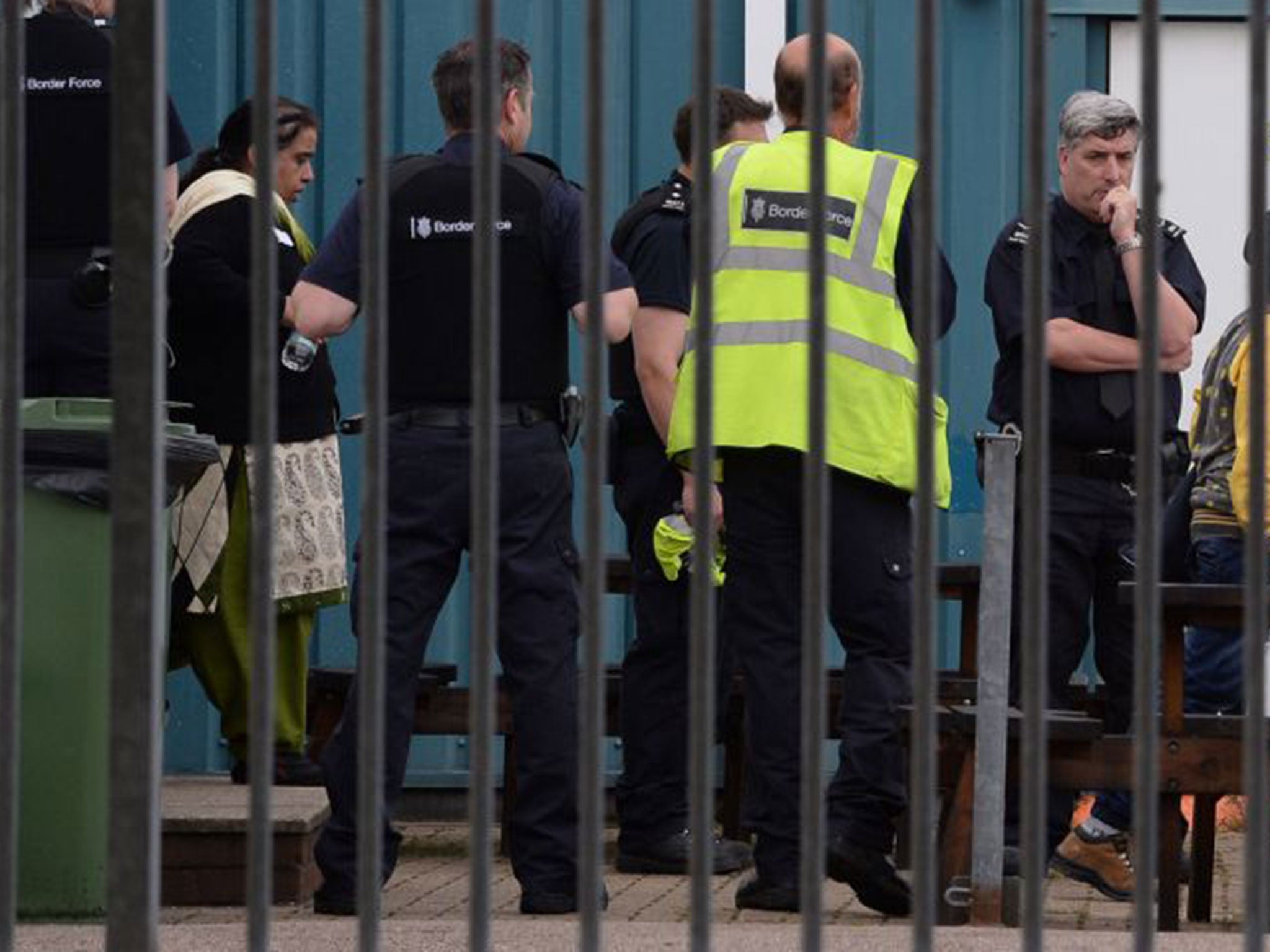 UK Border Force staff detaining refugees foun in lorries in June