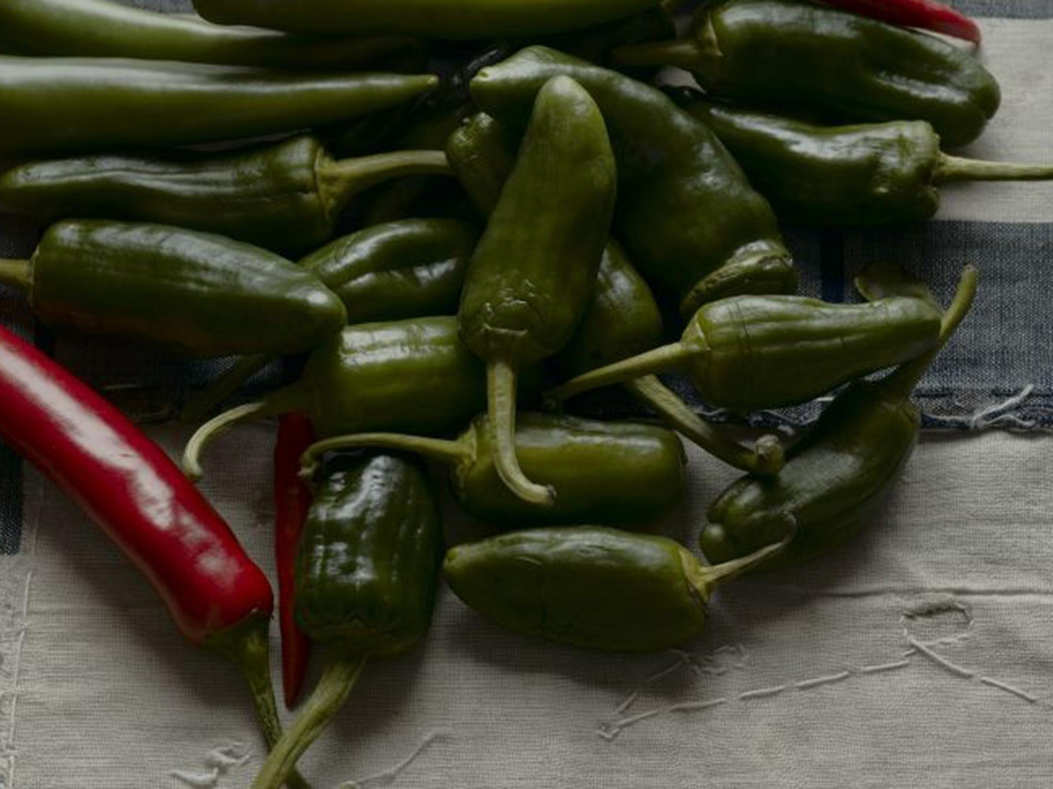 A selection of chilli peppers. Don't be afraid of a bit of heat