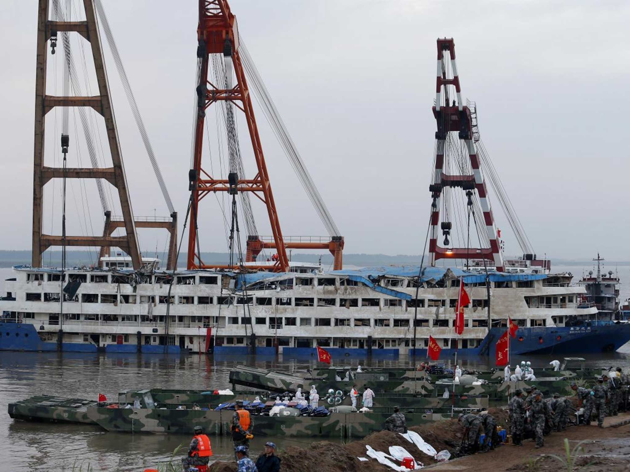 The ferry has now been stabilised by recovery crews
