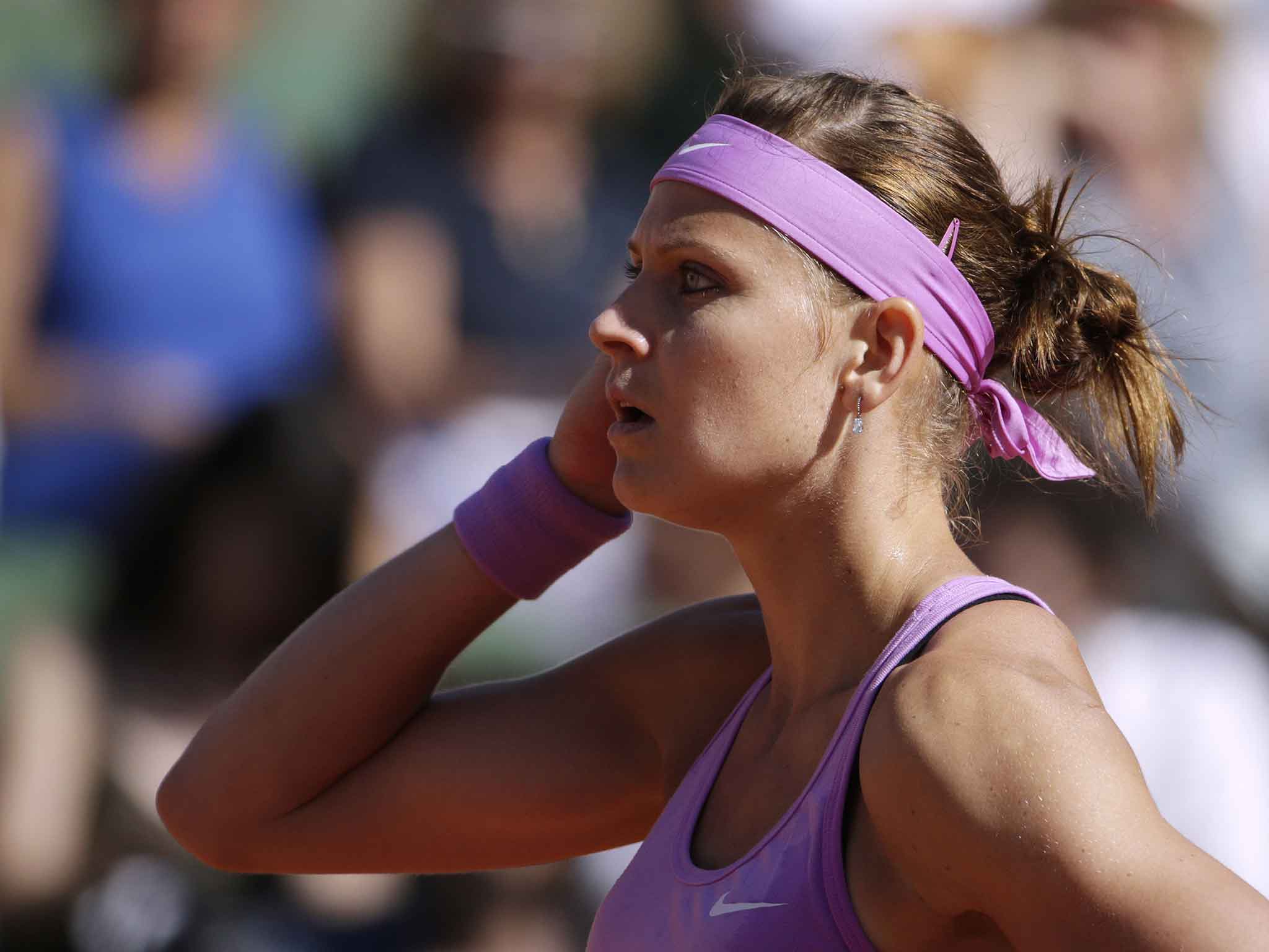 Lucie Safarova suffered defeat in her first French Open final