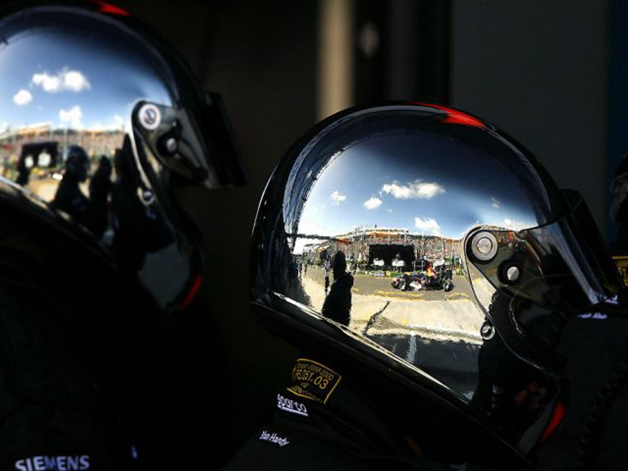 If crash helmets could self heal their durability could be massively increased