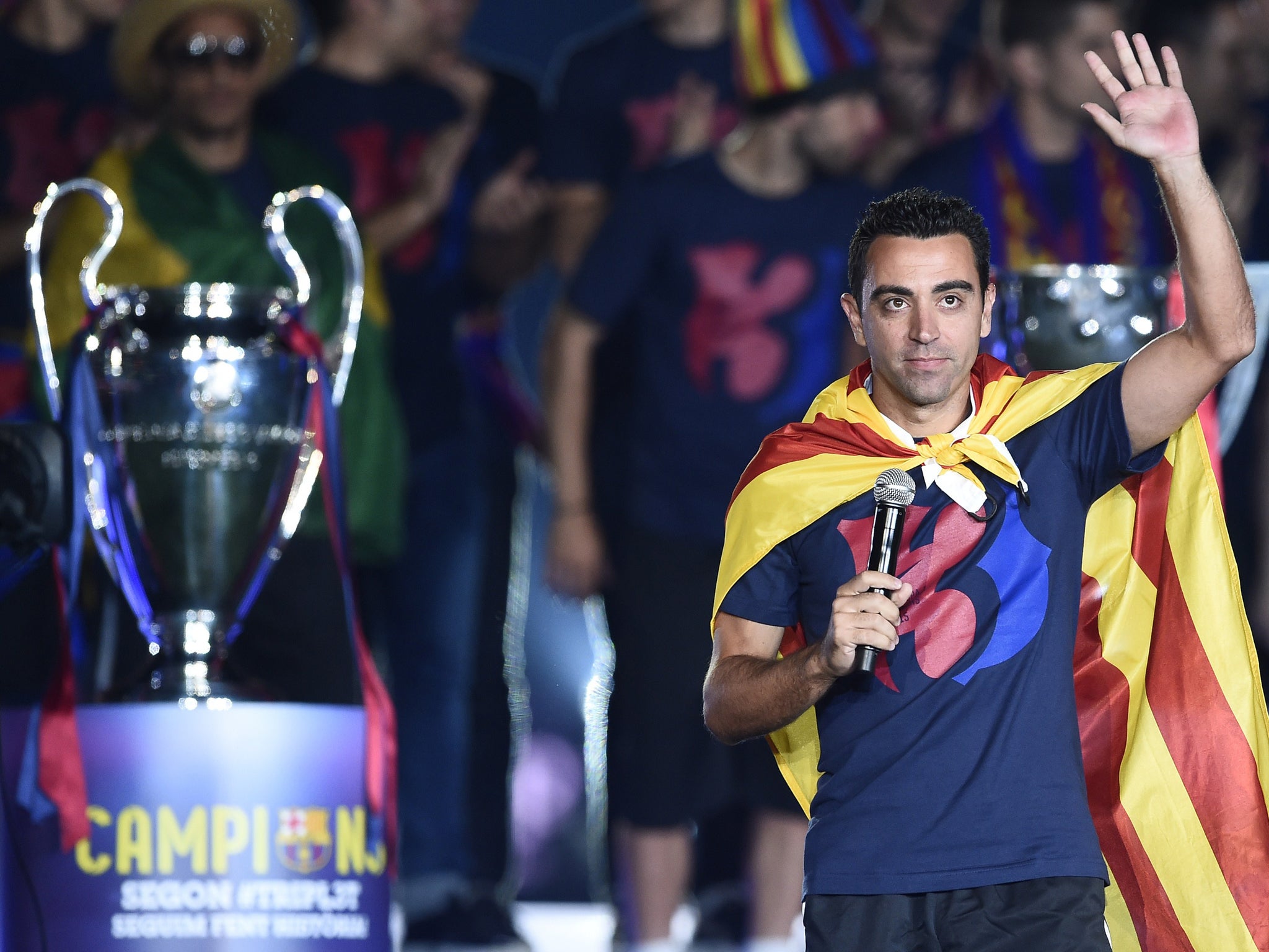 Xavi bids farewell to his boyhood club