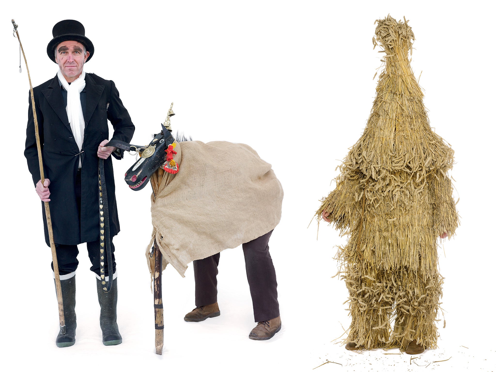 Peter Paul, 'Bill Wagoner', and Simon Lane, 'Orse'; Christian Cornell, 'The Straw Bear'