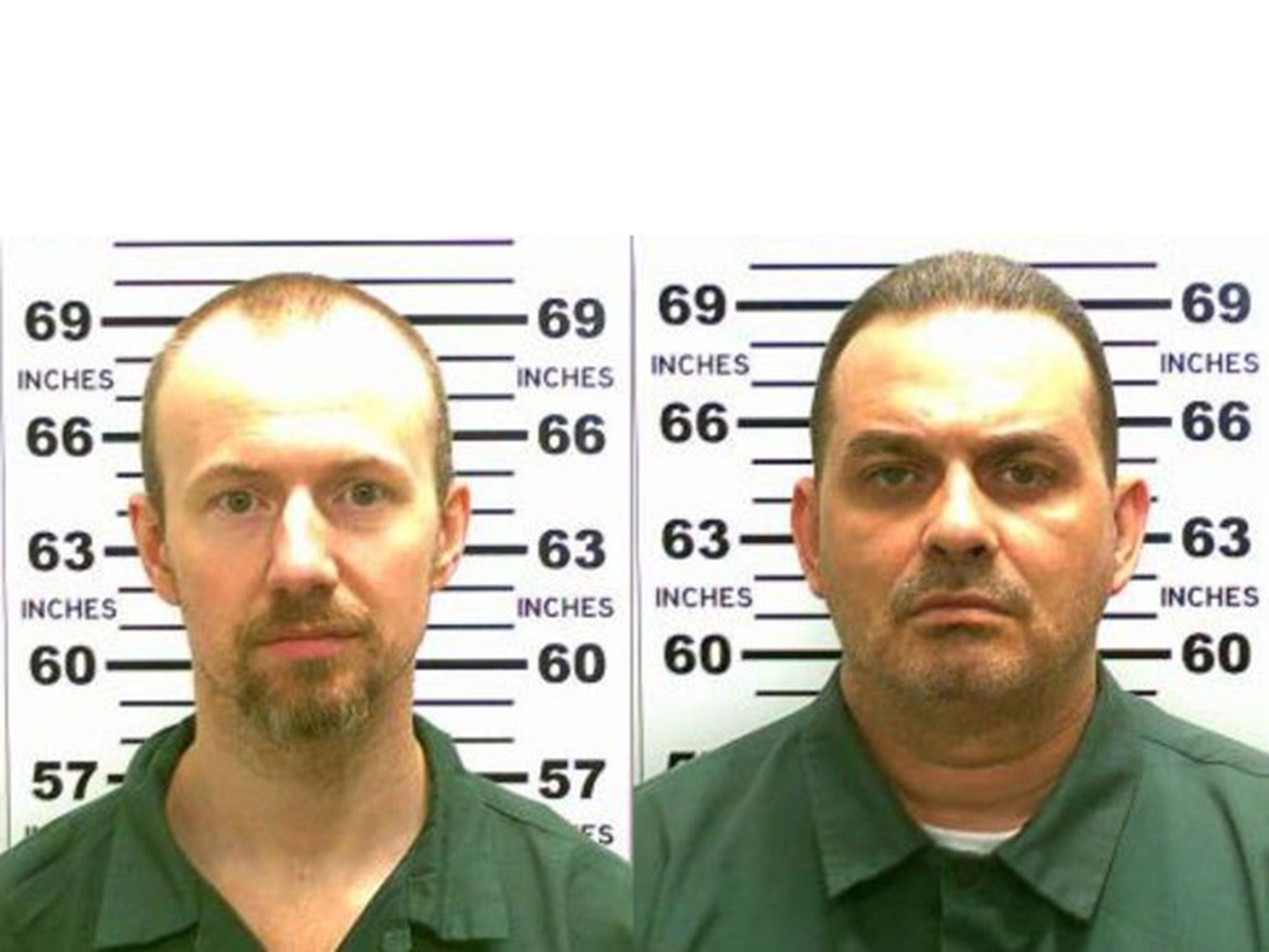 Convicted murderers David Sweat (L) and Richard Matt escaped from maximum security prison using power tools and going through a manhole.