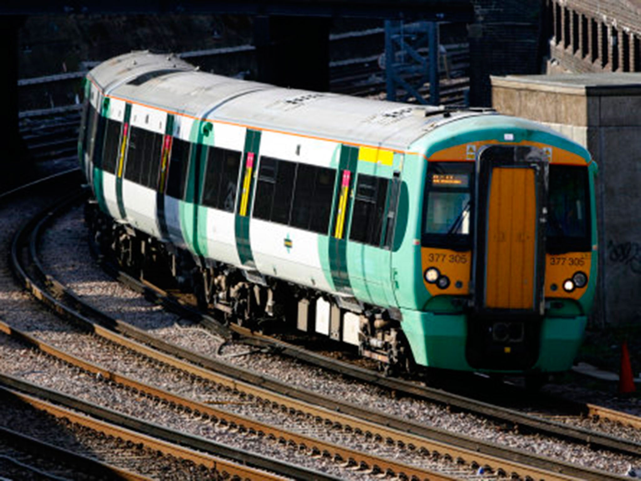 A Southern Rail train in action