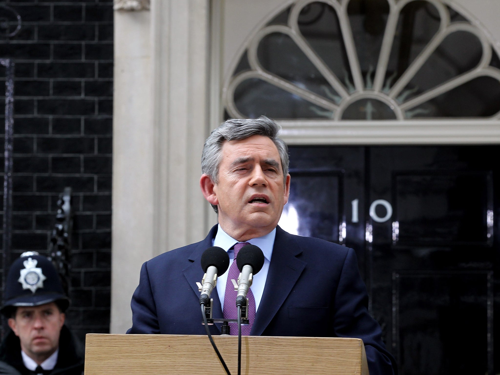 In the case of Gordon Brown, a low voice didn't necessarily equate to political success