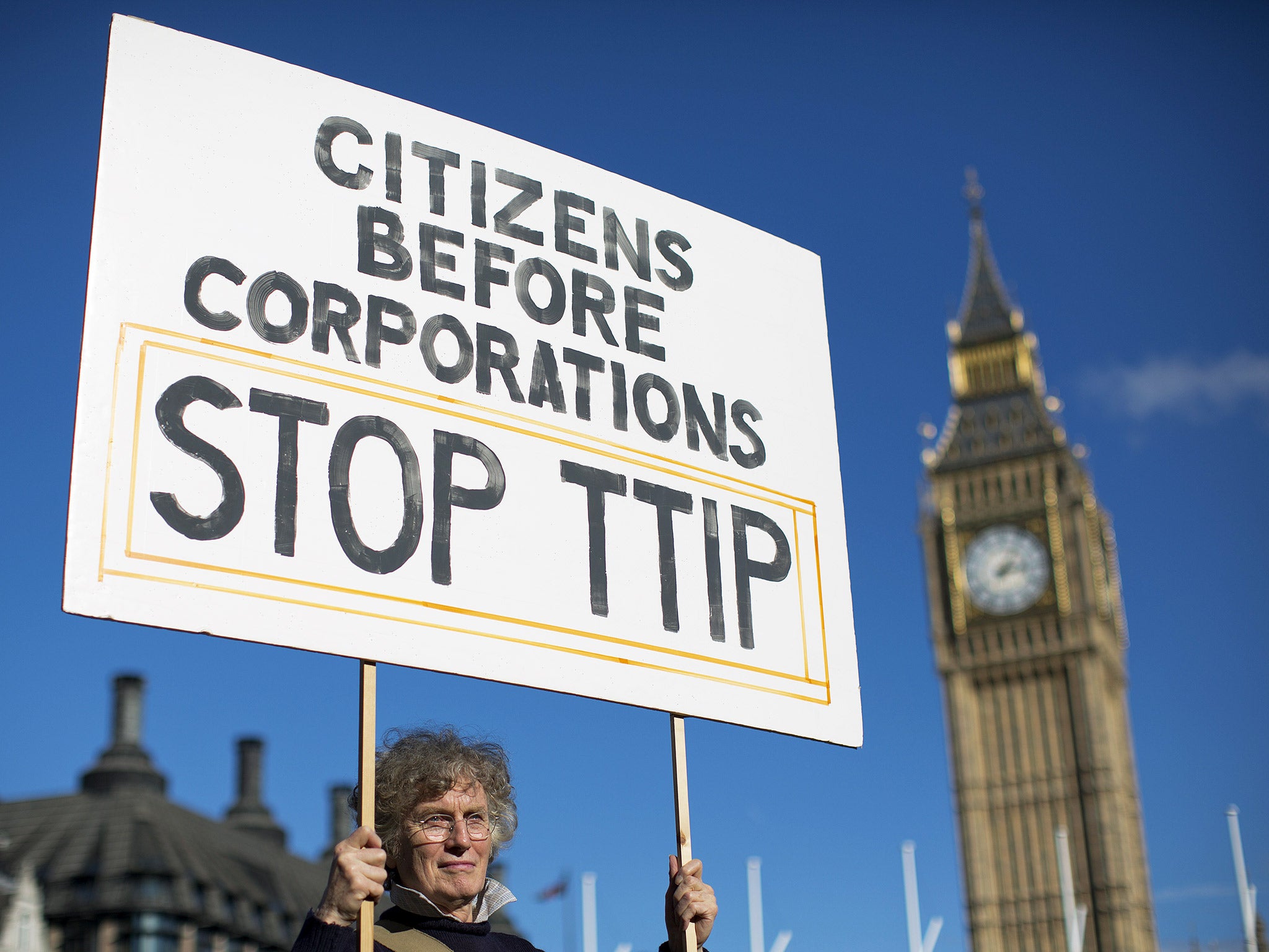 Over two million people across Europe have now signed a petition demanding an end to the TTIP negotiations (Getty)