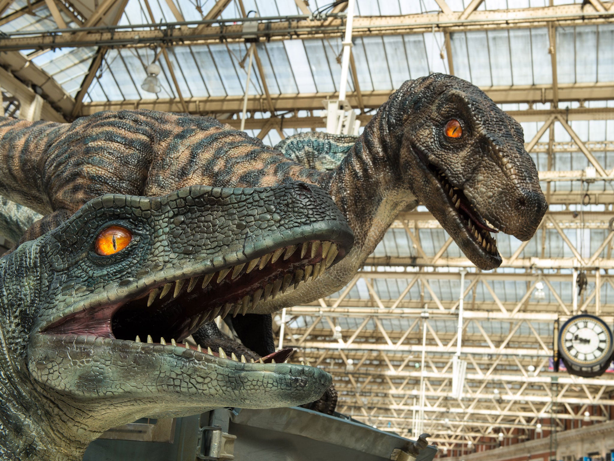 Velociraptors at Waterloo station