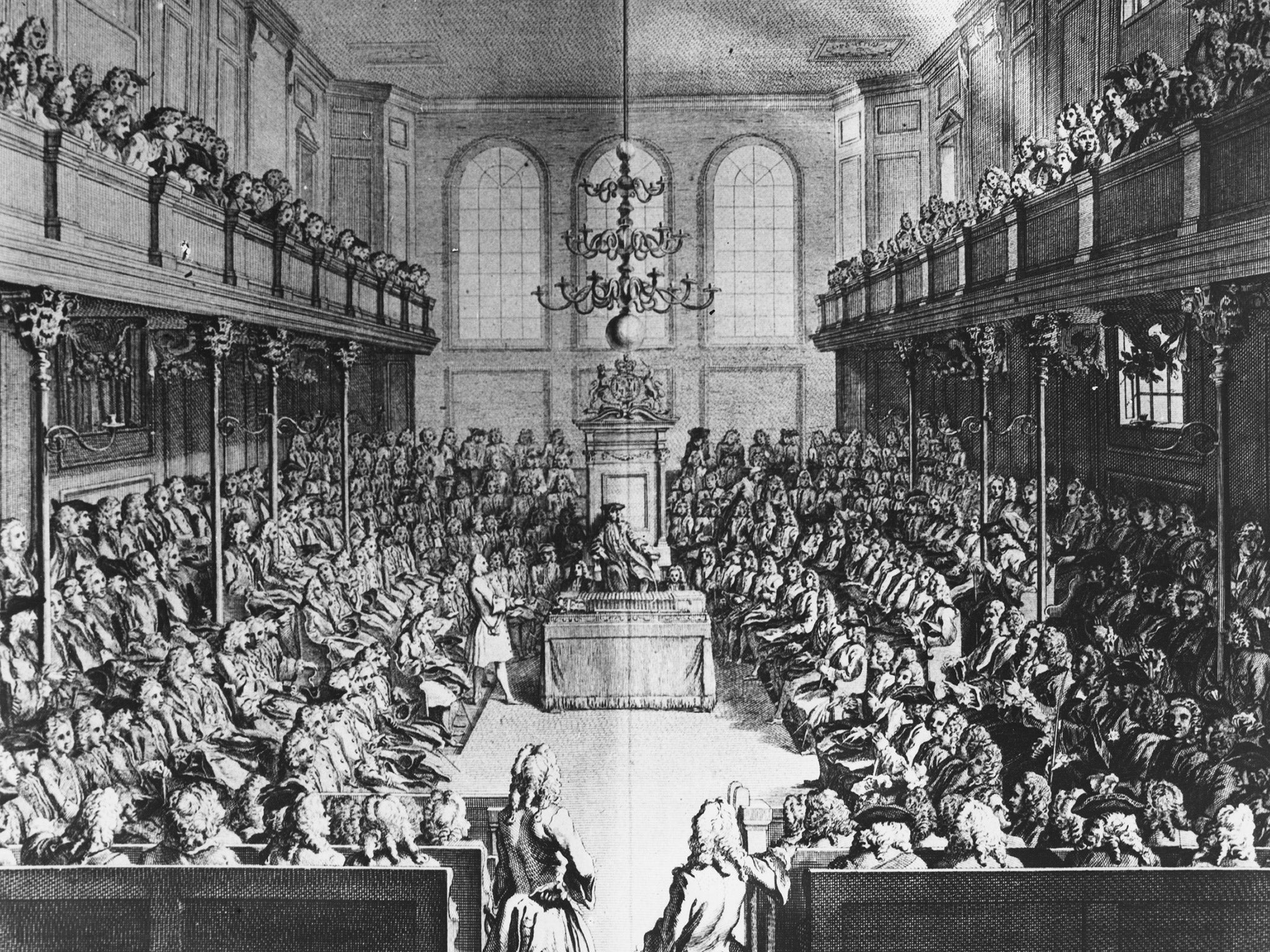 The interior of the House of Commons, London, 1742 (Getty)