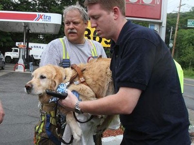 Marty Miller (right) with Figo B