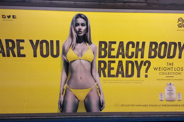 This London Underground ad was banned by the ASA last month