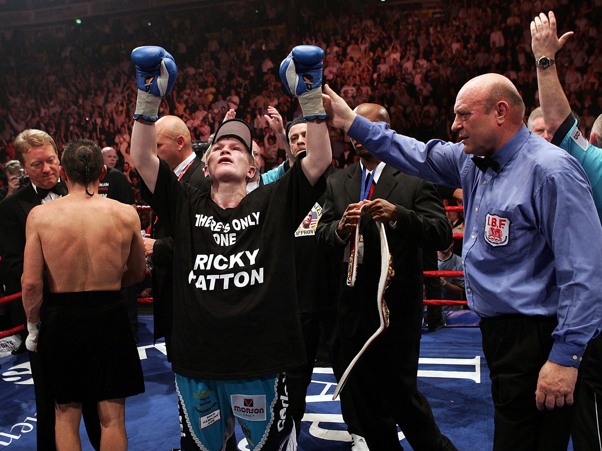 Hatton after the win in Manchester