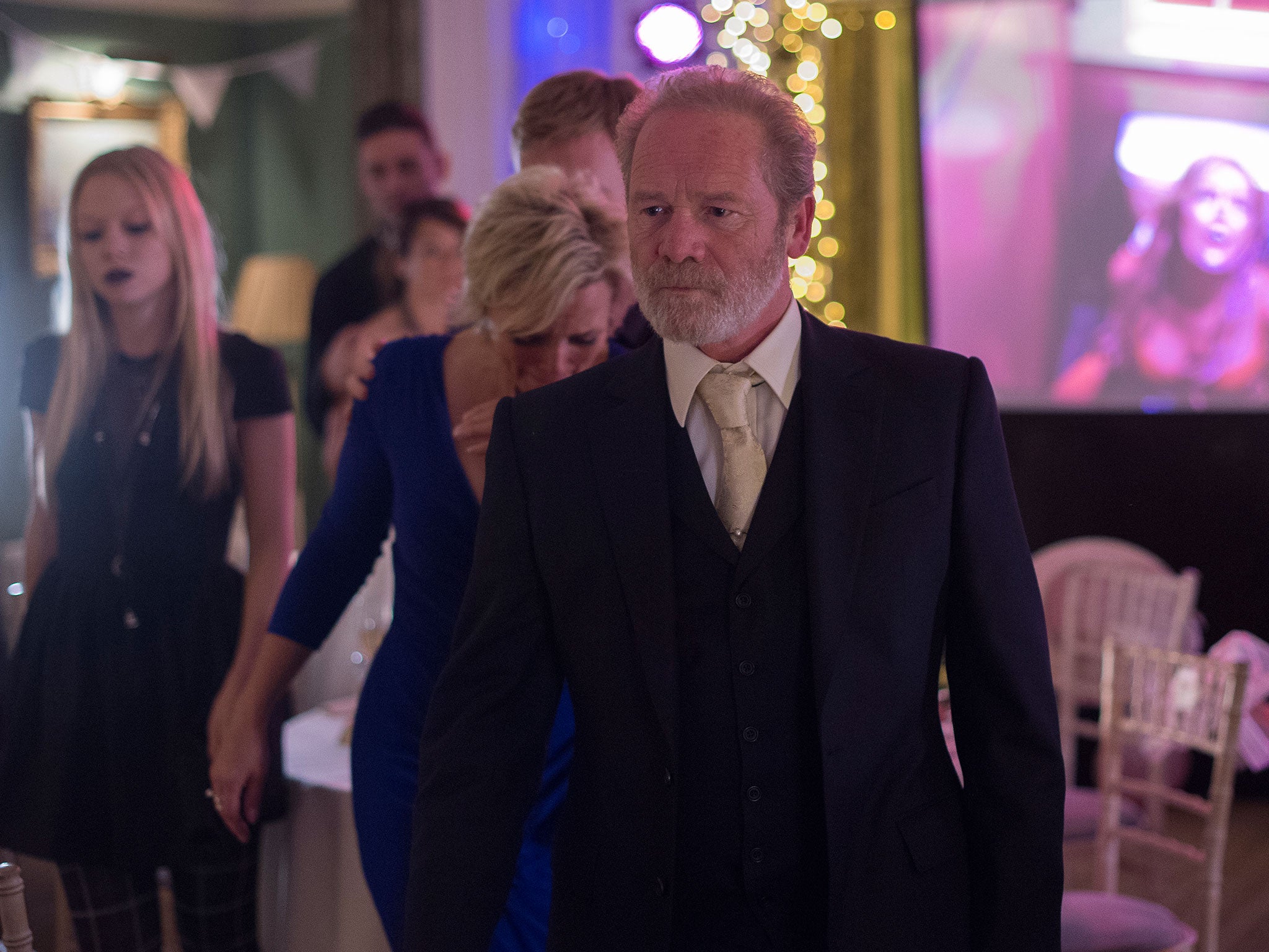 Dressed to kill: Peter Mullan stars as a crime boss in ‘Stonemouth’