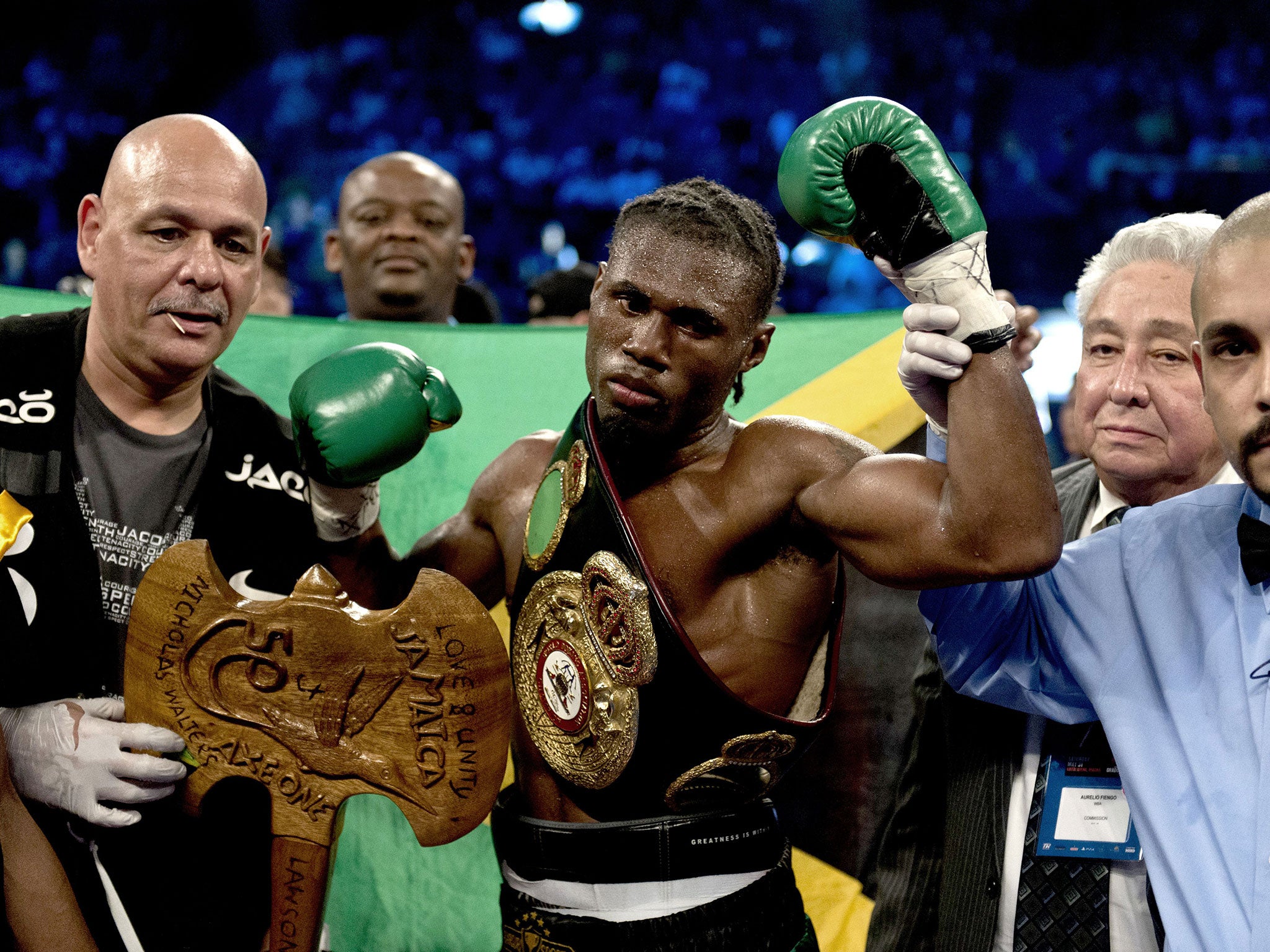 WBA featherweight champion Nicholas Walters